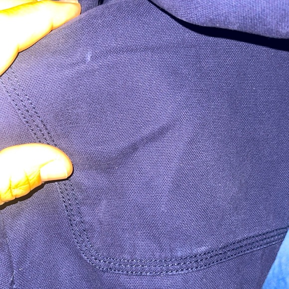 Women’s Navy Blue Gap Bomber Jacket Sherpa Lined Size Medium - Picture 6 of 9